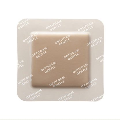 Foam Dressing Optifoam® Gentle 3 X 3 Inch With Border Waterproof Backing Silicone Border Square Sterile