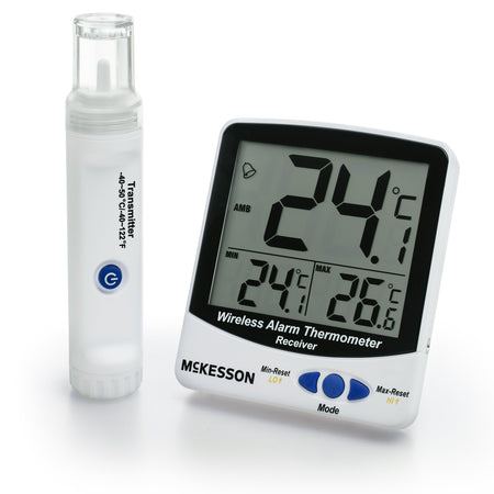McKesson MCK895WRFT Digital Refrigerator / Freezer Thermometer with Alarm