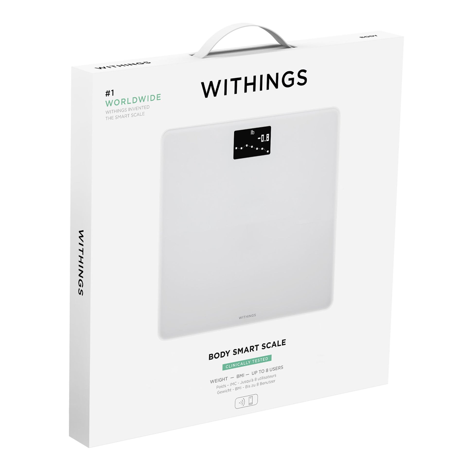 Withings Body Wifi Smart Scale, White by Withings Inc product image - view 3
