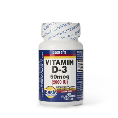 Basic's Vitamin D-3 Dietary Supplement
