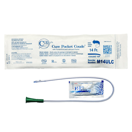 ConvaTec 1044622 Cure Pocket Cath Urethral Catheter, 14 Fr.