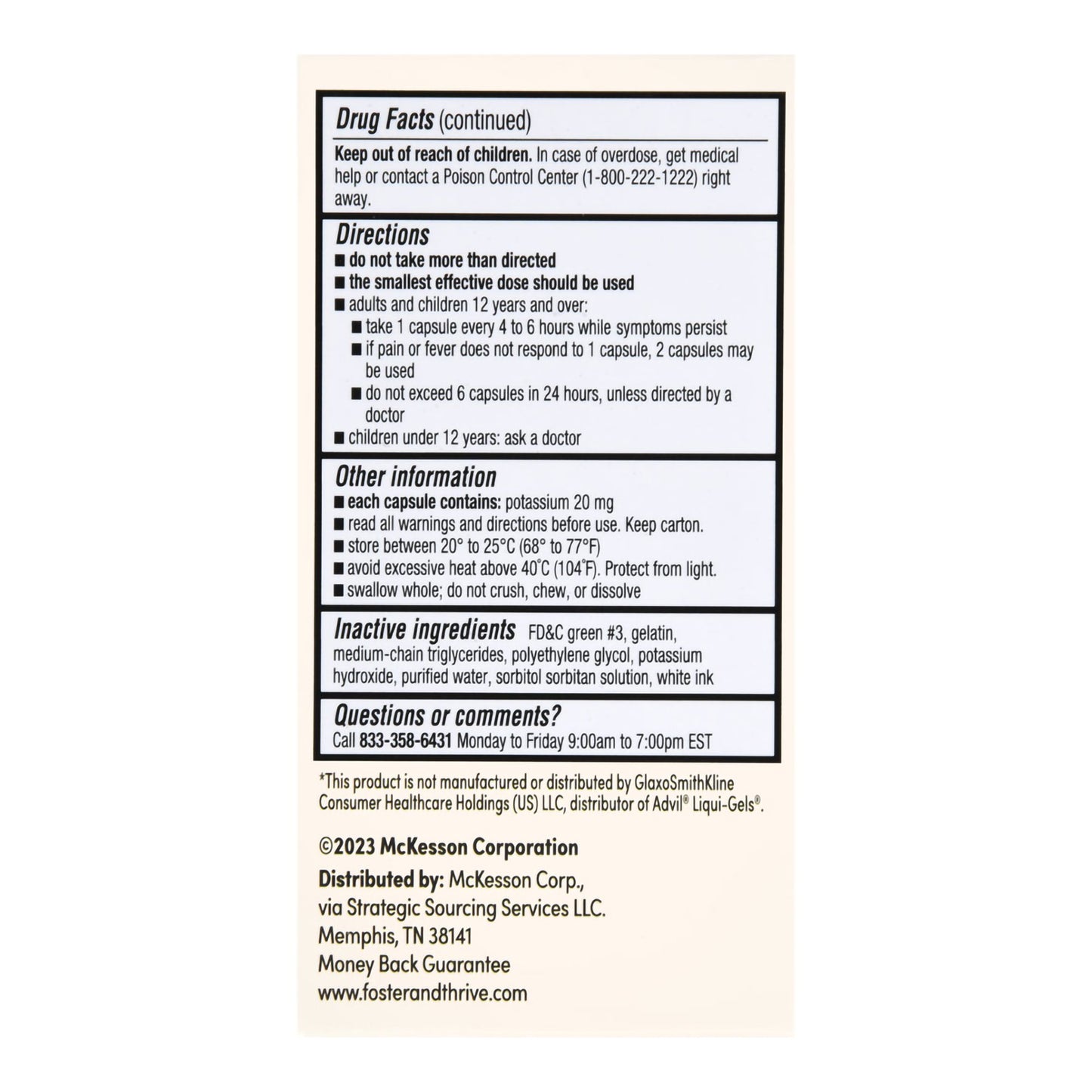 Foster & Thrive™ Ibuprofen 200 mg Softgels