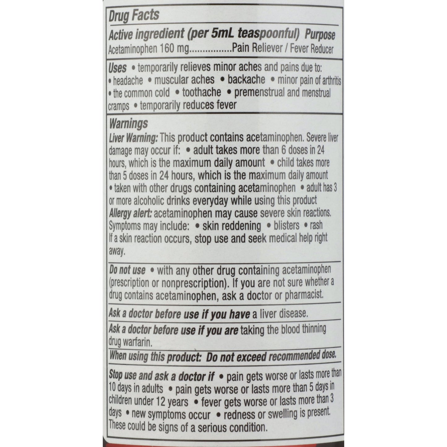 Geri-Care® Acetaminophen Pain Relief, 16 fl. oz.