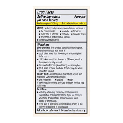 Foster & Thrive™ Regular Strength Pain Relief Acetaminophen 325 mg Tablets
