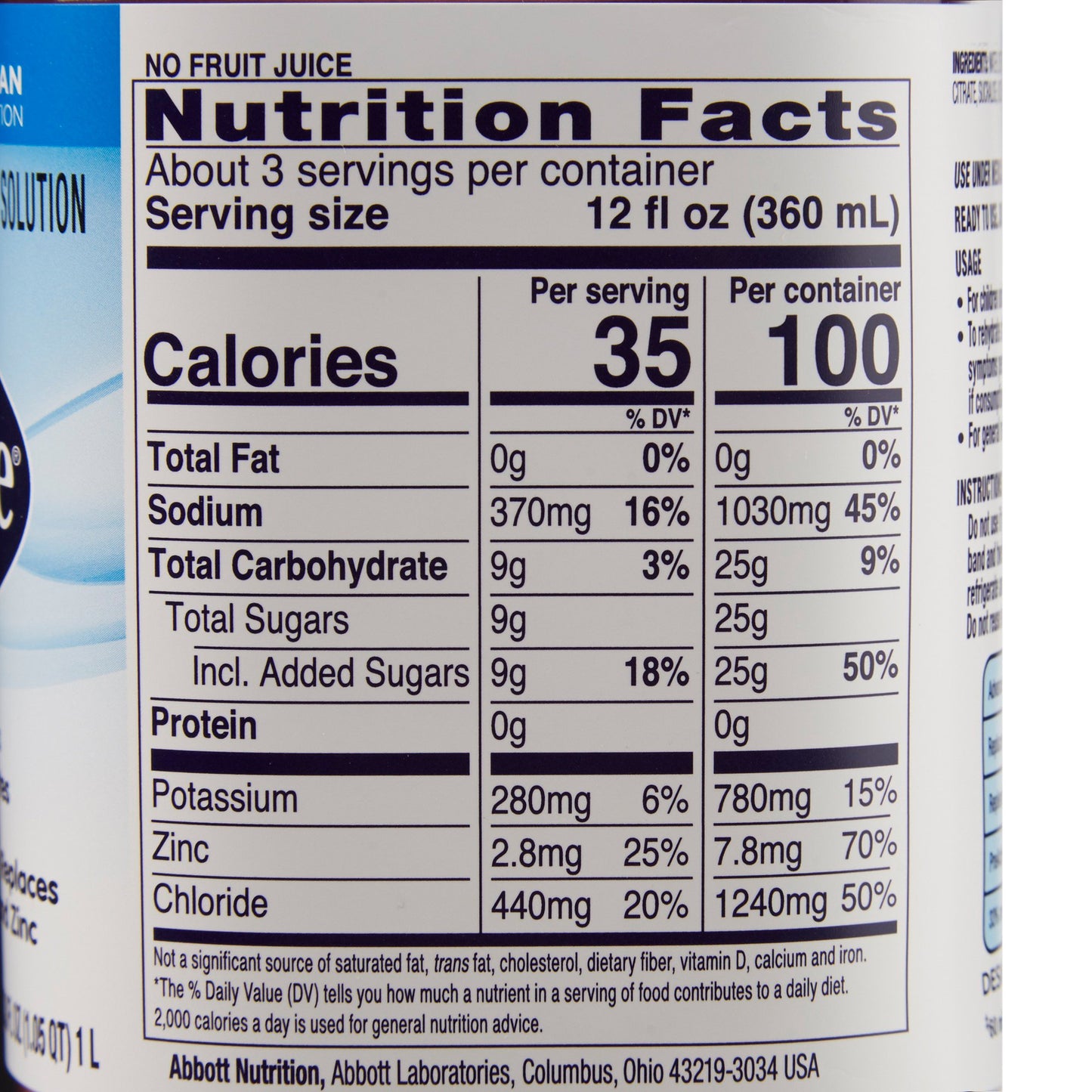 Pedialyte® Grape Electrolyte Solution, 1 Liter Bottle