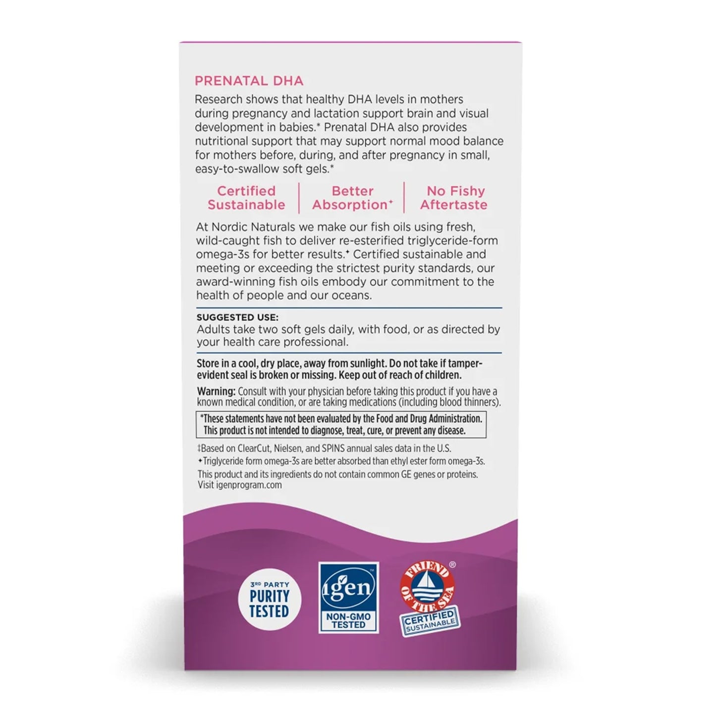 Nordic Naturals® Prenatal DHA with Vitamin D-3 Dietary Supplement