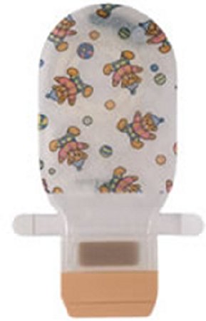 Coloplast 14691 Assura ColoKids Teddy Bear Design Colostomy Pouch, Orange Match