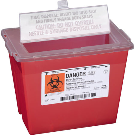 Bemis Healthcare 102 030 Bemis Sentinel Sharps Container, 2 Gallon