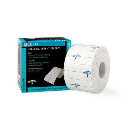Medline MSC4002 MedFix Nonwoven Dressing Retention Tape, 2 Inch x 11 Yard, White