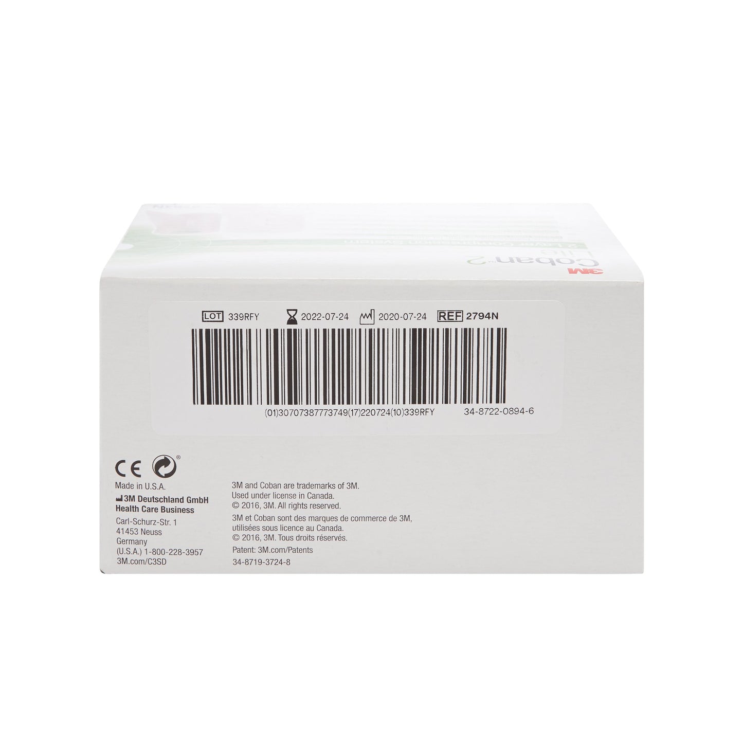 3M™ Coban™ 2 Lite Two-Layer Compression Bandage System, 10 cm x 4.7 meters