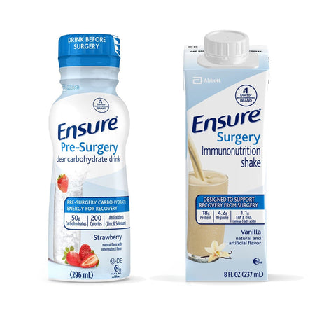 Abbott Nutrition 67655 Ensure Pre-Surgery Carbohydrate Drink & Surgery Immunonutrition Shake Bundle