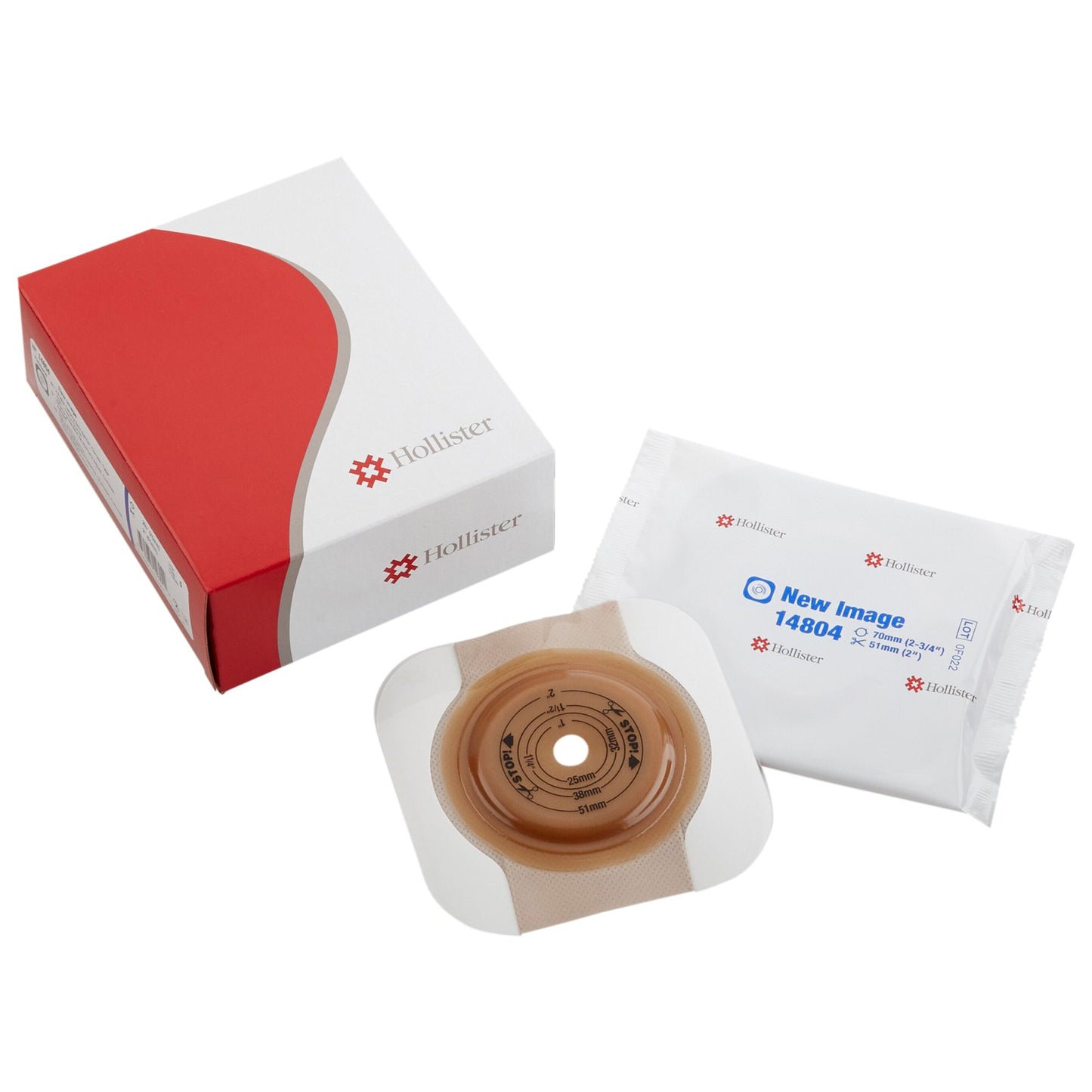 Flextend Hydrocolloid Colostomy Barrier, 2-3/4 Inch Flange, Blue Code System