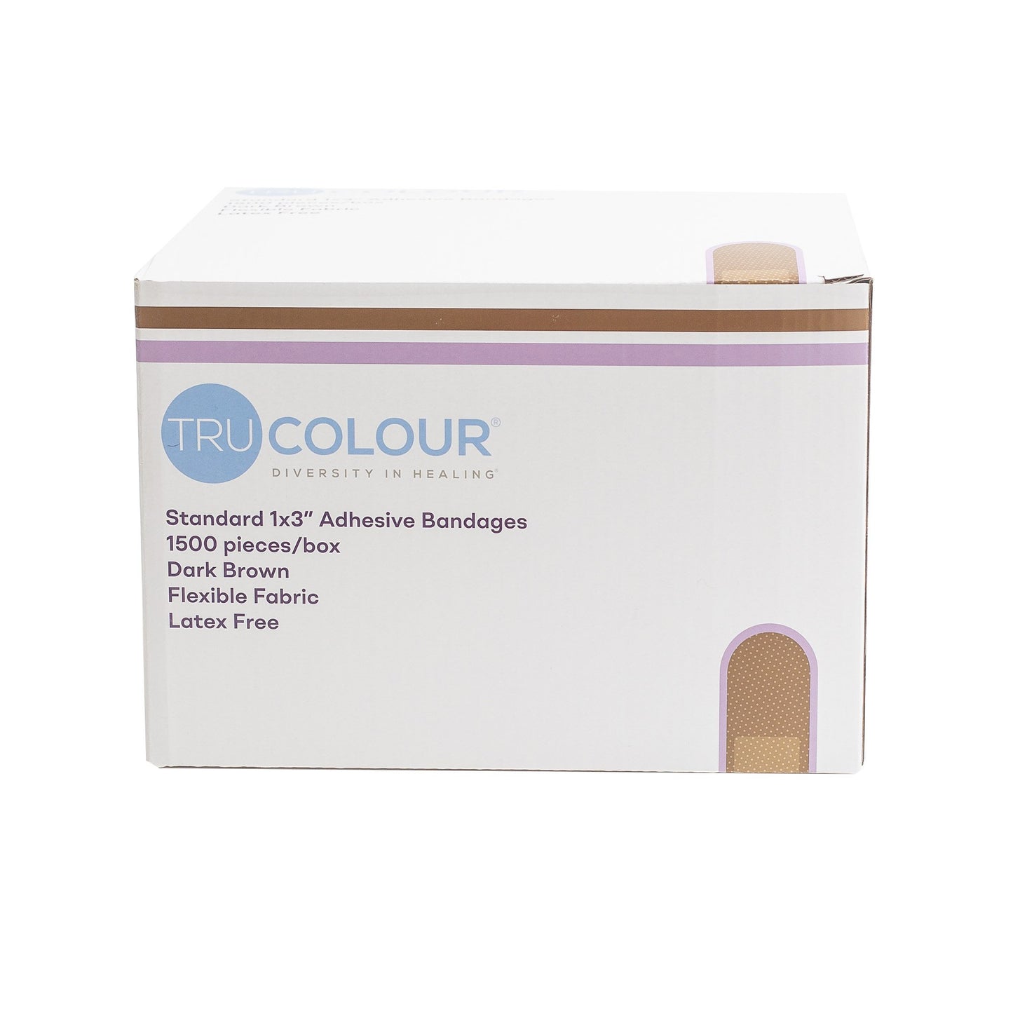 TruColour® Dark Brown Adhesive Strip, 1 x 3 Inch