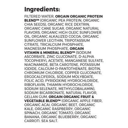 Orgain® Organic Nutrition™ Vegan Chocolate Nutritional Shake, 11-ounce carton