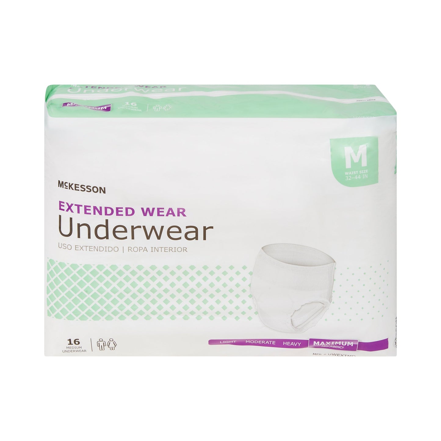 McKesson Extended Wear Maximum Absorbency Underwear, Medium