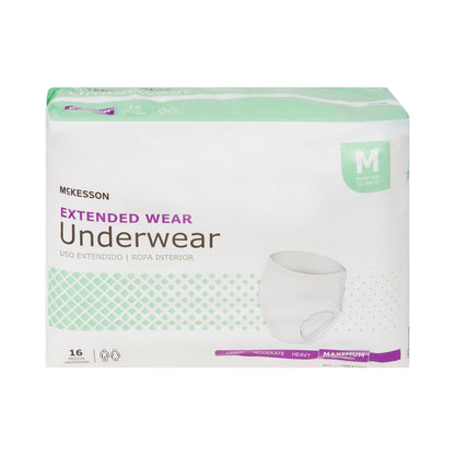 McKesson Extended Wear Maximum Absorbency Underwear, Medium