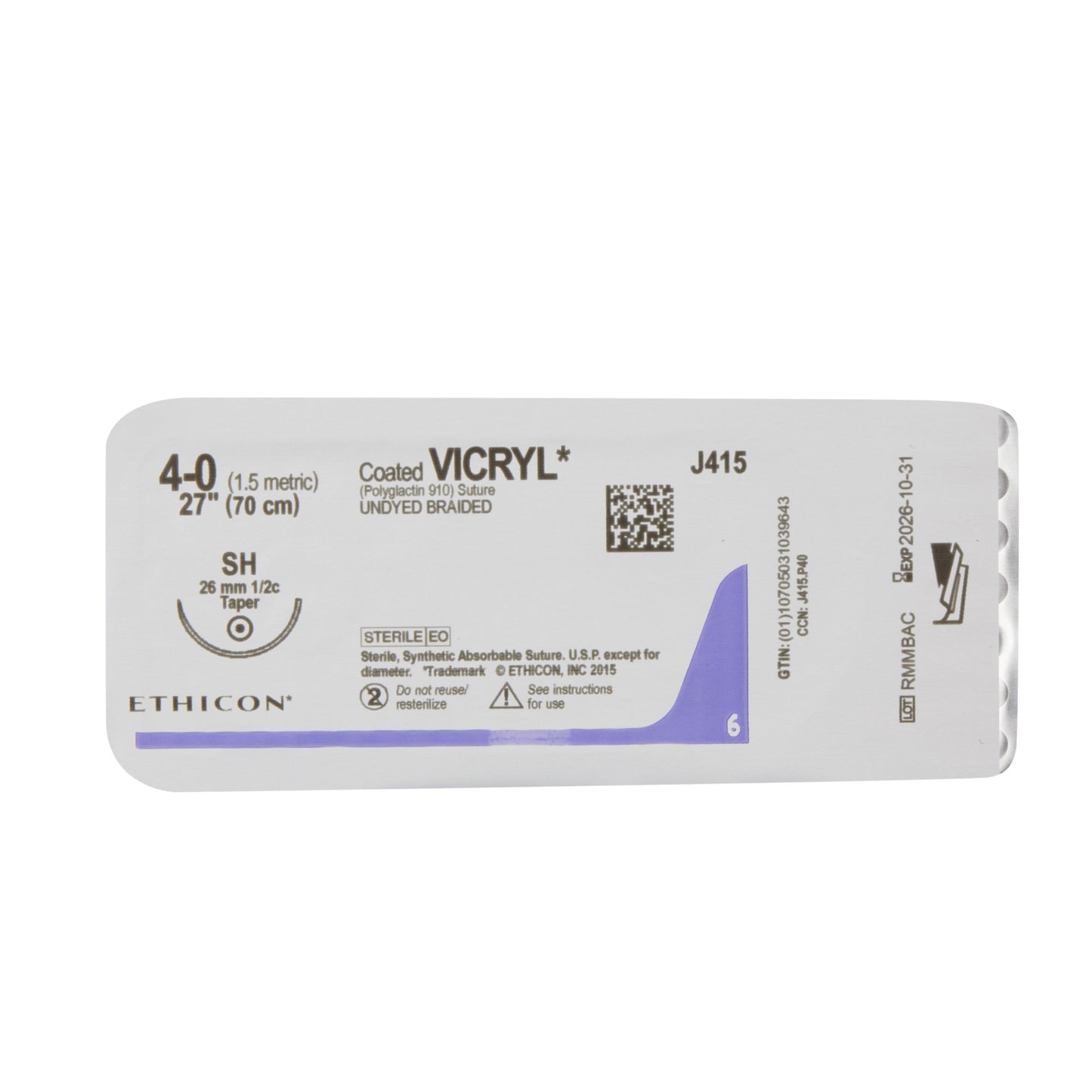 Coated Vicryl™ Suture with Needle