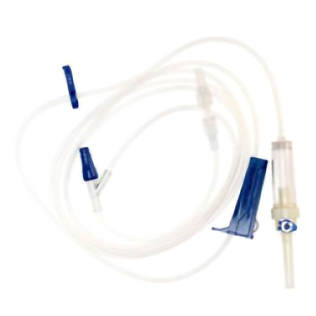 TrueCare Biomedix TCBINF6419 IV Pump Set TrueCare 1 Port 10 Drops / mL Drip Rate Without Filter 102 Inch