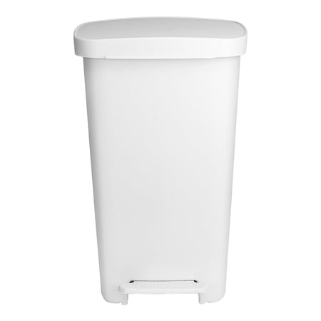 McKesson 16-25266 Trash Can 52 Quart / 13 gal. White Plastic Rectangular