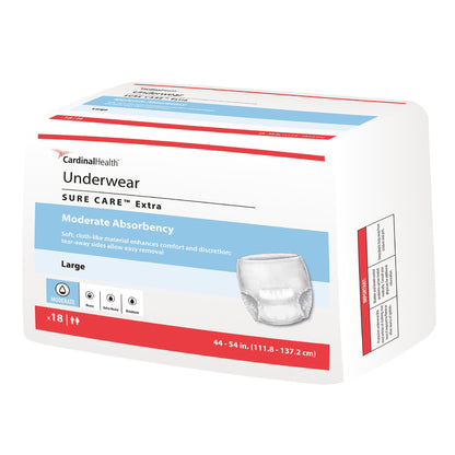 Sure Care™ Extra Moderate Absorbency Incontinence Underwear, Large