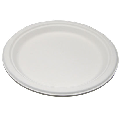 Plate Medd Max White Single Use Molded Fiber 9 Inch Diameter