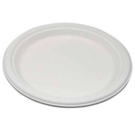 Plate Medd Max White Single Use Molded Fiber 9 Inch Diameter