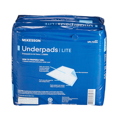 McKesson Classic Plus Light Absorbency Underpads, 23 x 24 Inch