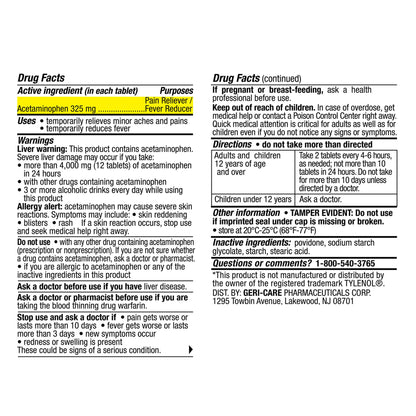 Geri-Care® Regular Strength Acetaminophen