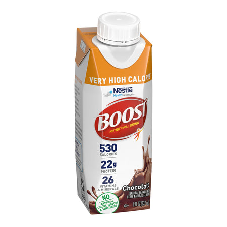 Nestle Healthcare Nutrition 00043900906584 Boost Very High Calorie Chocolate Nutritional Drink, 8-ounce carton