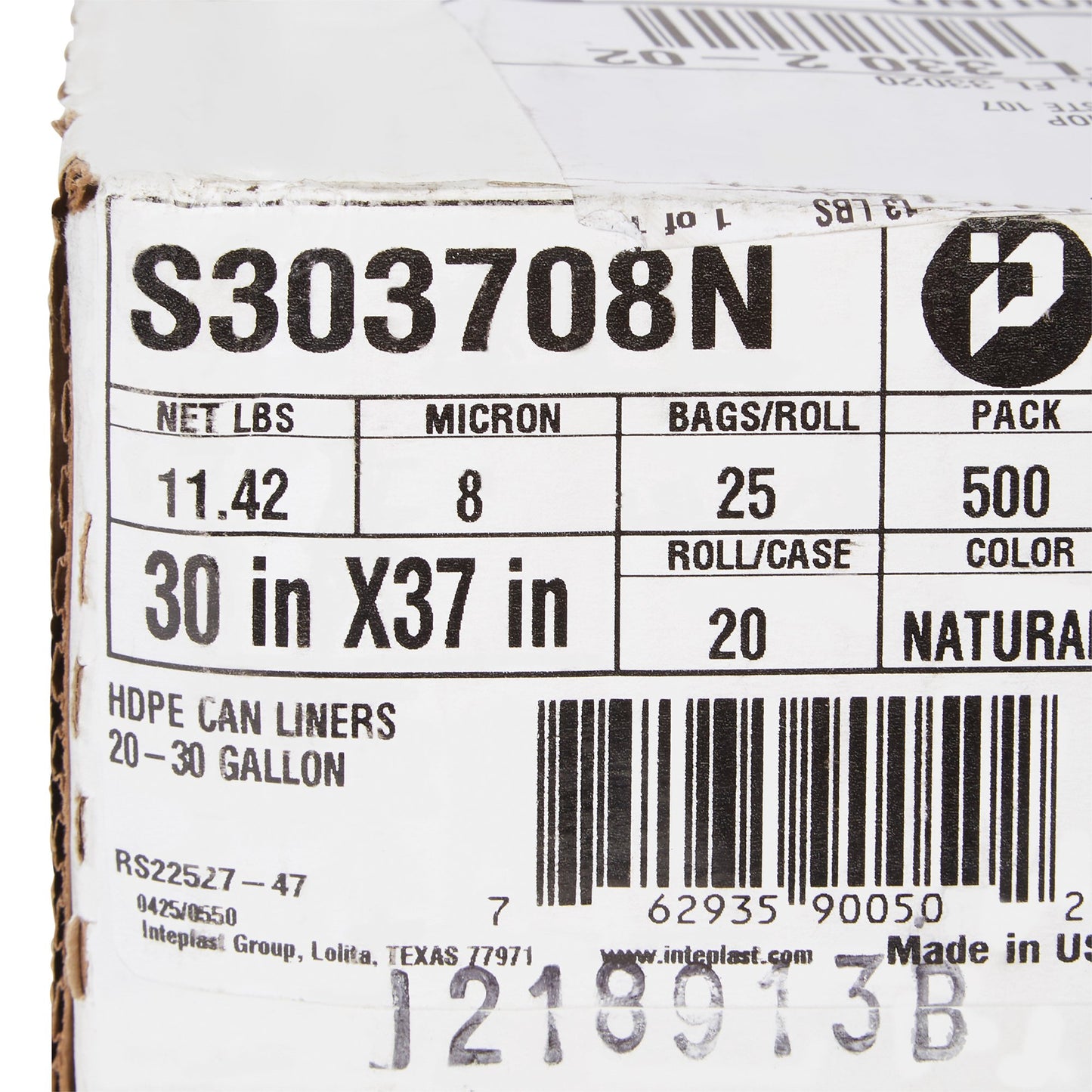 McKesson Light Duty Clear Trash Bags, 30 gal, 8 Mic