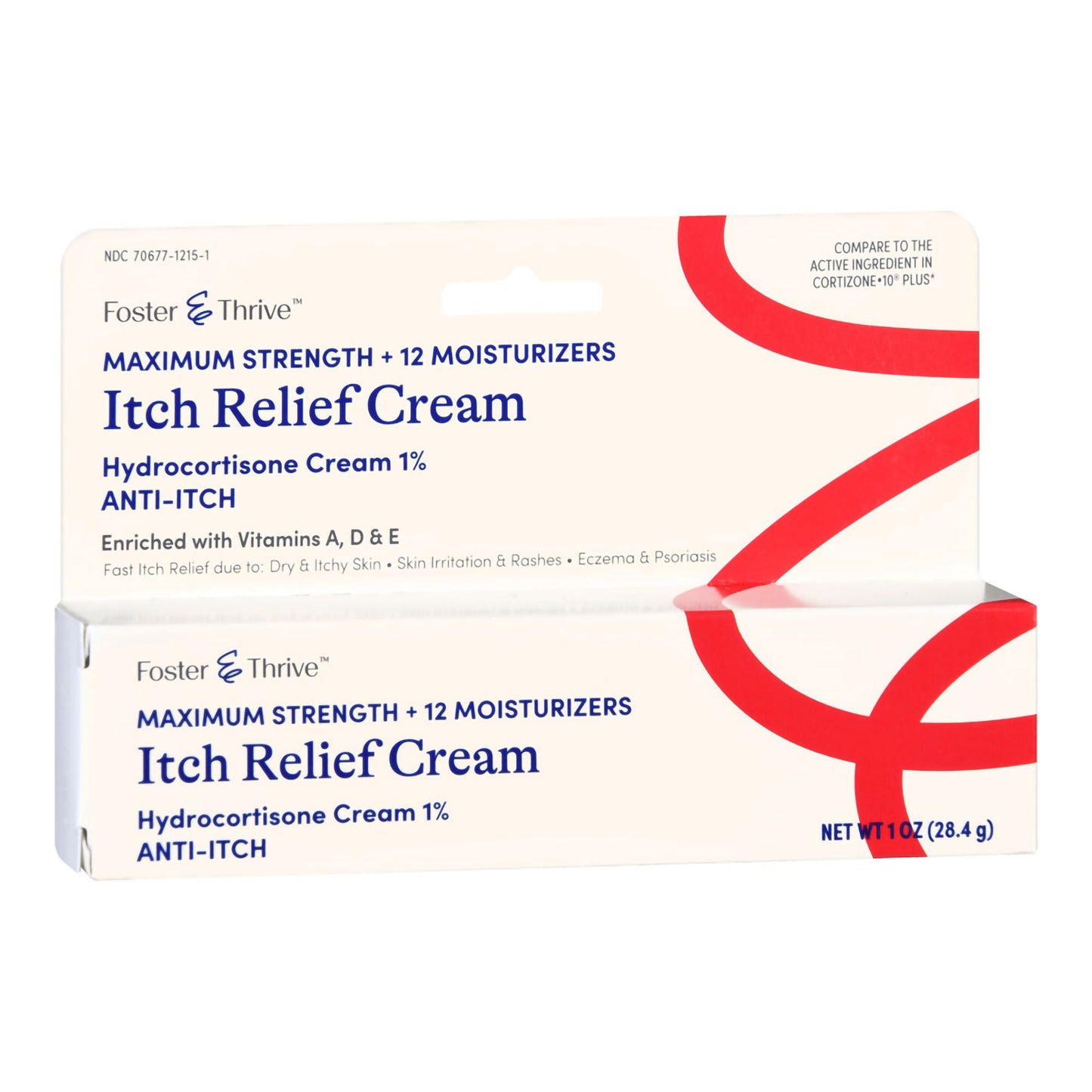 Foster & Thrive™ 1% Hydrocortisone + 12 Moisturizers Itch Relief Cream