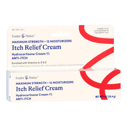Foster & Thrive™ 1% Hydrocortisone + 12 Moisturizers Itch Relief Cream