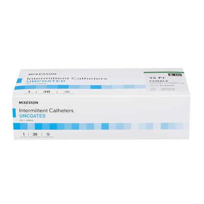 McKesson Female Urethral Catheter, 14 Fr, Luer Tip