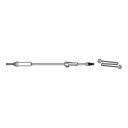 Secondary IV Pump Set Zyno Pump Without Ports 20 Drops / mL Drip Rate Without Filter 40 Inch Tubing Solution