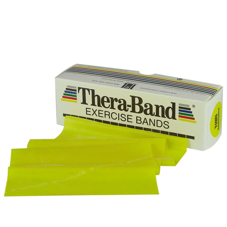 TheraBand® Exercise Resistance Band, Yellow, 5 Inch x 6 Yard, X-Light Resistance
