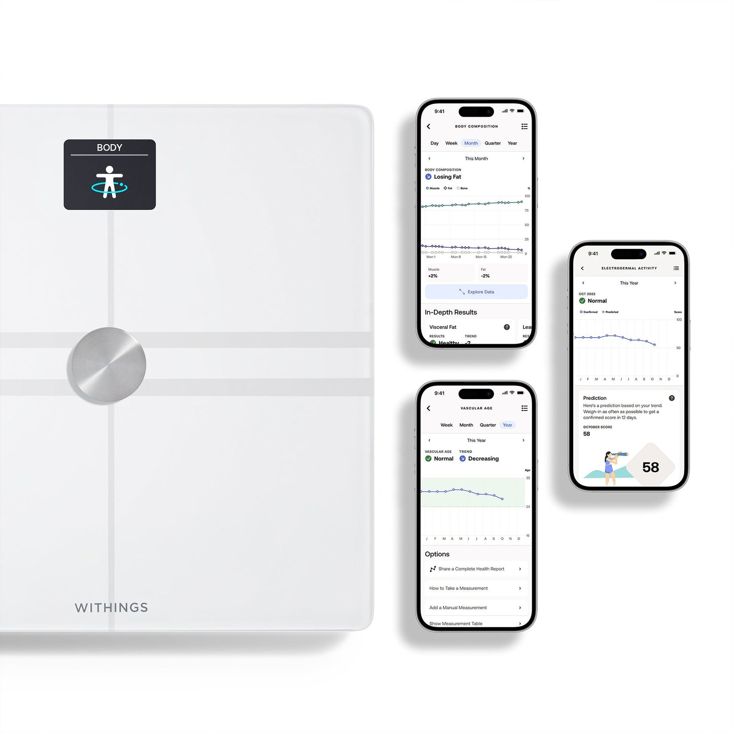 Withings Body Comp Wifi Smart Scale, White