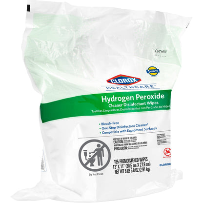 Clorox Healthcare® Hydrogen Peroxide Cleaner Disinfectant Wipes, Refill Pouch