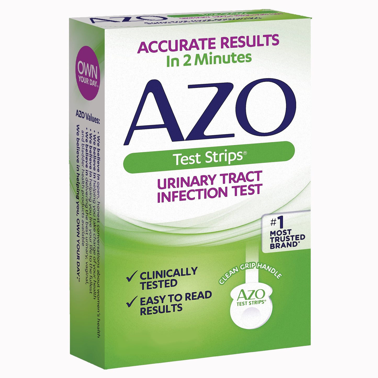 Urinalysis Test Kit AZO Test Strips® Urinary Tract Infection Detection 2 Tests CLIA Waived