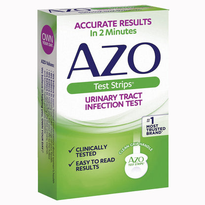 Urinalysis Test Kit AZO Test Strips® Urinary Tract Infection Detection 2 Tests CLIA Waived
