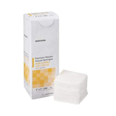 McKesson 42332000 USP Type VII Gauze Sponge, 3 x 3 Inch, 12-Ply
