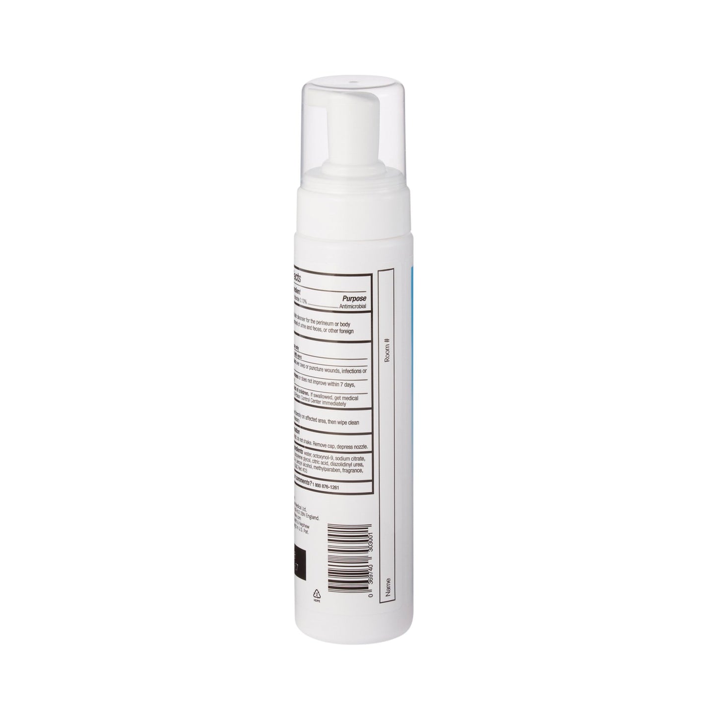 Secura Rinse-Free Foaming Body Wash, Antimicrobial, Scented, 8.5-oz. Pump Bottle