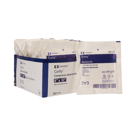 Cardinal 9194A Curity Sterile Abdominal Pad, 8 x 10 Inch