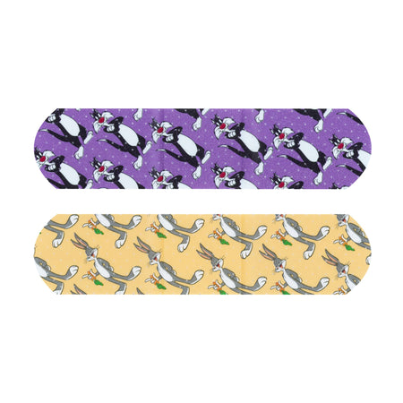 Dukal 1086737 Looney Tunes Stat Strip Bugs Bunny /Sylvester Adhesive Strip, ¾ x 3 Inch
