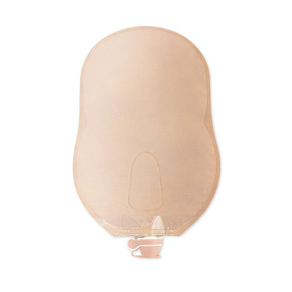 New Image™ 18412 Two-Piece Transparent Urostomy Pouch, 44 mm Flange, Green Match