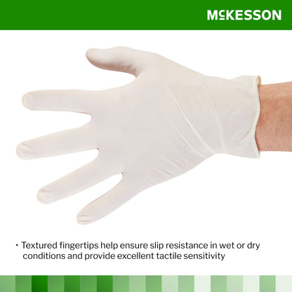 McKesson Confiderm® CL Latex Gloves, Extra-Small, Ivory