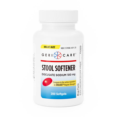 Geri-Care 401-20-GCP Docusate Sodium Stool Softener