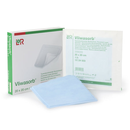 Lohmann & Rauscher 24503 Vliwasorb Superabsorbent Wound Dressing, 8 x 8 Inch