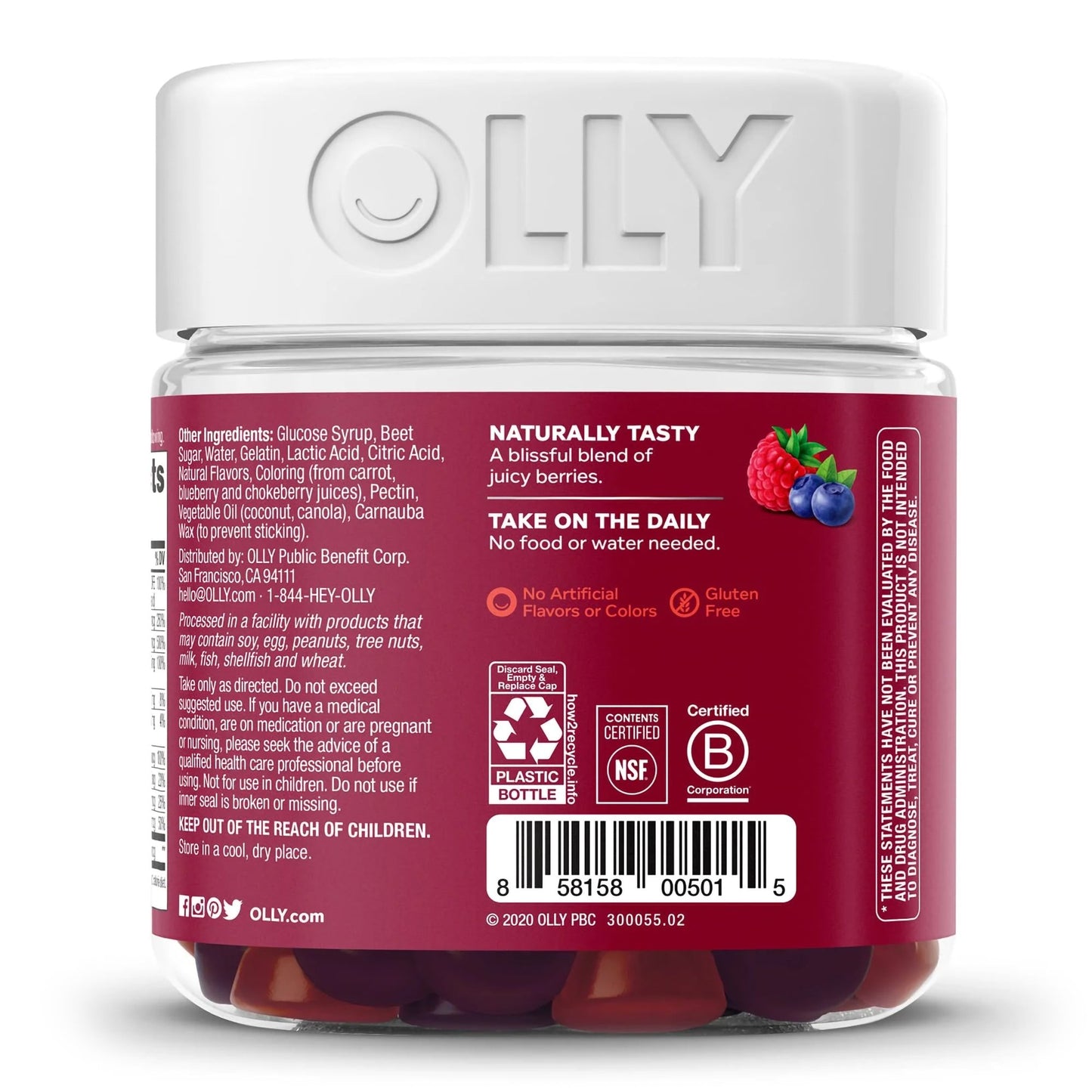 Olly The Perfect Women's Multi Gummies, Blissful Berry
