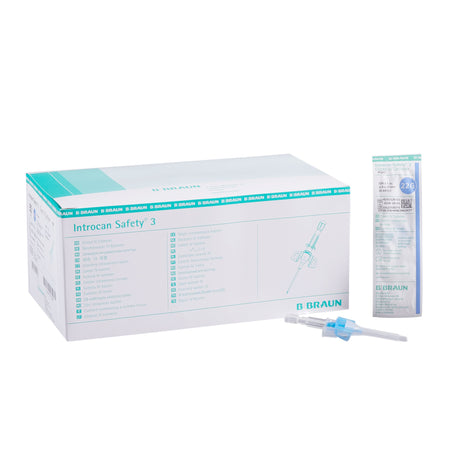 Introcan Safety® 3 Closed IV Catheter, 22 Gauge, Winged