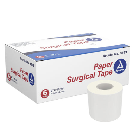 Dynarex 3553 Paper Medical Tape, 2 Inch x 10 Yard, White